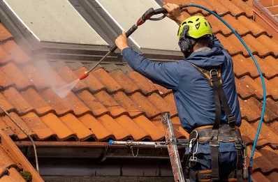 Démoussage et hydrofuge de toiture à Guyans-Durnes